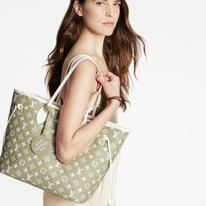 Louis Vuitton Spring In The City Khaki and Beige Neverfull